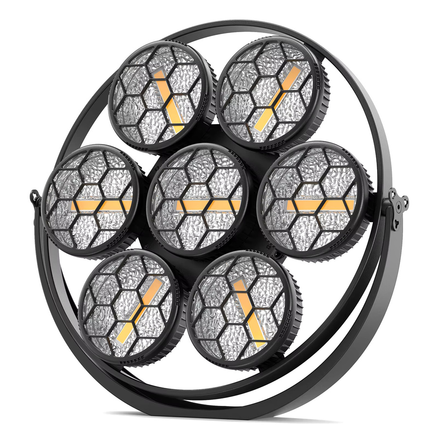 Somspot 4er Set Retro Bühnen-Leuchten mit 7x50W COB LED Par-Effekt in Schwarz und Multicolour für Disco, Party, Konzert und Theater - Bild 7