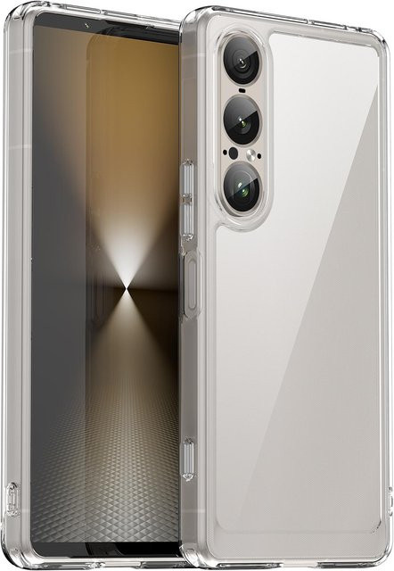 Stoßfeste Handyhülle für Sony Xperia 1 VII 5G aus transparentem TPU und PC in verschiedenen Farben - Bild 1