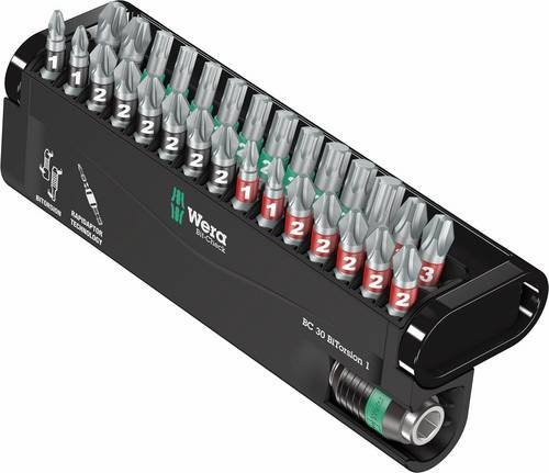 Wera Bit-Check 30 BiTorsion Bit-Set mit 1 Bit-Halter, Schwarz, 30-teilig - Bild 1