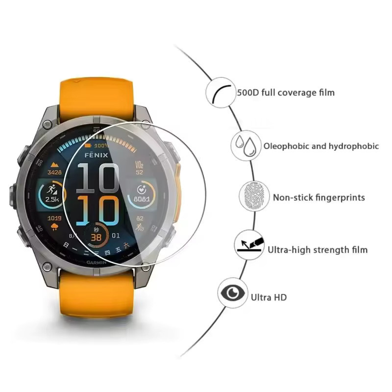 Garmin Uhren-Displayschutz, gehärtetes Glas, 3 Stück - Bild 1