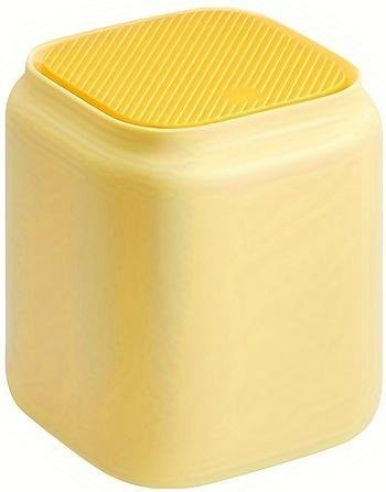 Kompakter Mini-Mülleimer mit Deckel aus Kunststoff in Gelb, 3,5 l Fassungsvermögen - Bild 1