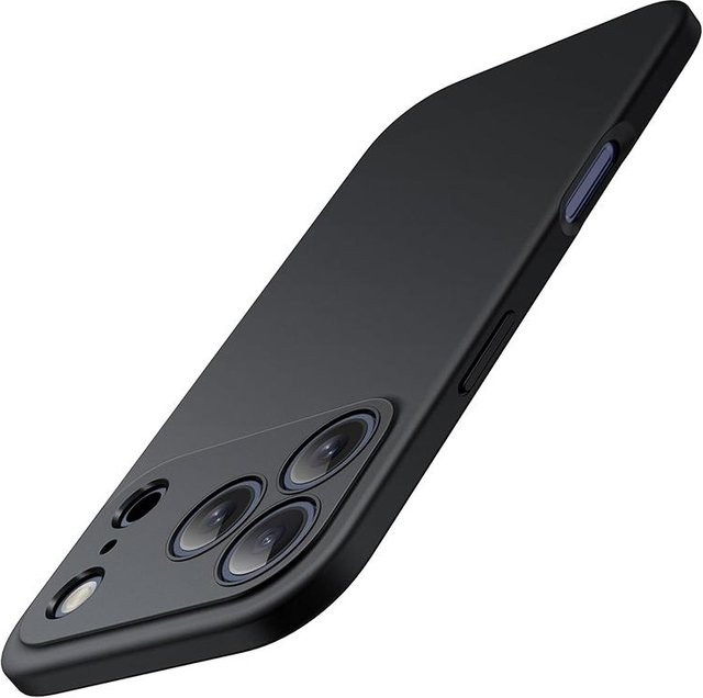 Ultra-dünne matte Silikonhülle für Apple iPhone 17 Pro Max, iPhone 17 Air und iPhone 17 mit Kameraobjektiv-Vollschutz und weicher TPU-Rückseite in Schwarz oder Transparent - Bild 1