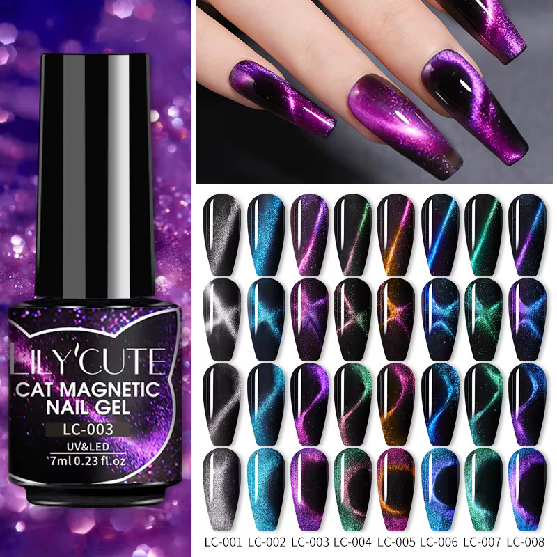 LILYCUTE Magnetischer Gel Nagellack, 7 ml, Glänzend - Bild 5