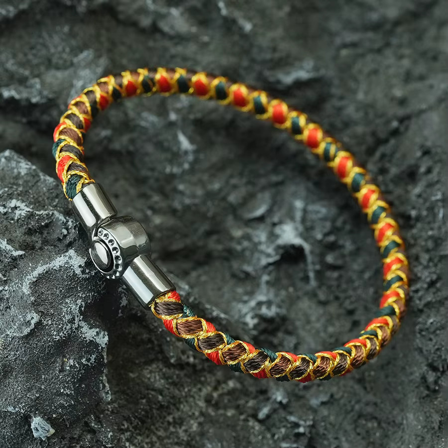 diffone Armband, geflochtenes Seil, Magnetverschluss, Herren - Bild 2