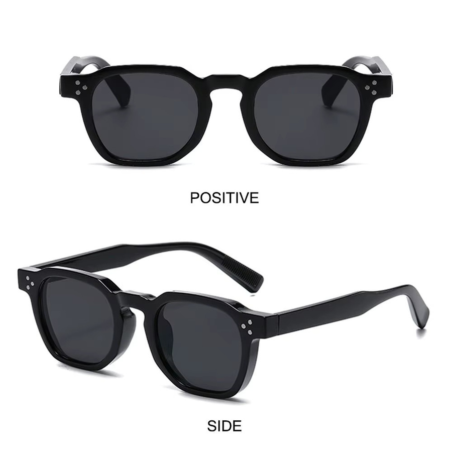 Gootrades Sonnenbrille, Vollrand, rund, Leopardengrau, Unisex, Kunststoff - Bild 2