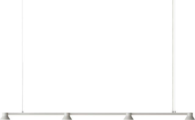 Normann Copenhagen Hat Linear LED Hängeleuchte in Weiß - Bild 1