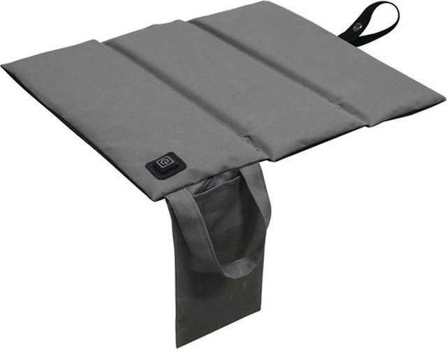 TOMTOP JMS USB wiederaufladbares beheiztes Sitzkissen für den Außenbereich, tragbare Klappstuhl-Sitzmatte in Grau mit 3 Heizstufen - Bild 1