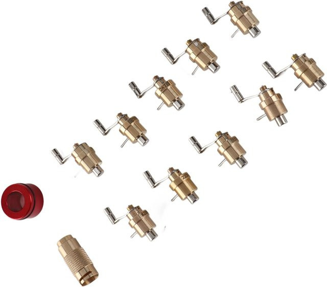 Triebfeder Wickler Set Messing, Uhrmacher Werkzeuge, Grau - Bild 1