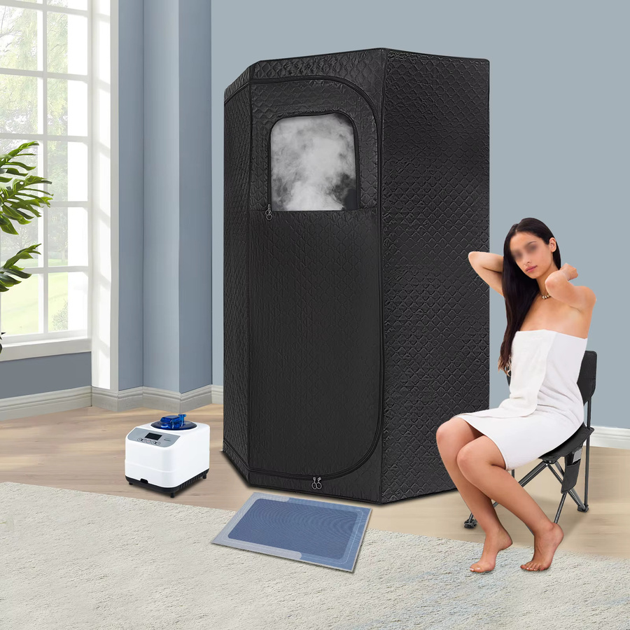 Bymaocar Tragbare Dampfsauna-Box mit 1350W Dampferzeuger-Set für dein persönliches Heim-Spa, 3L Volumen - Bild 4