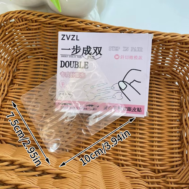 DIKALU Augenlid-Aufkleber, 128 Stück, Unisex, natürlich - Bild 2