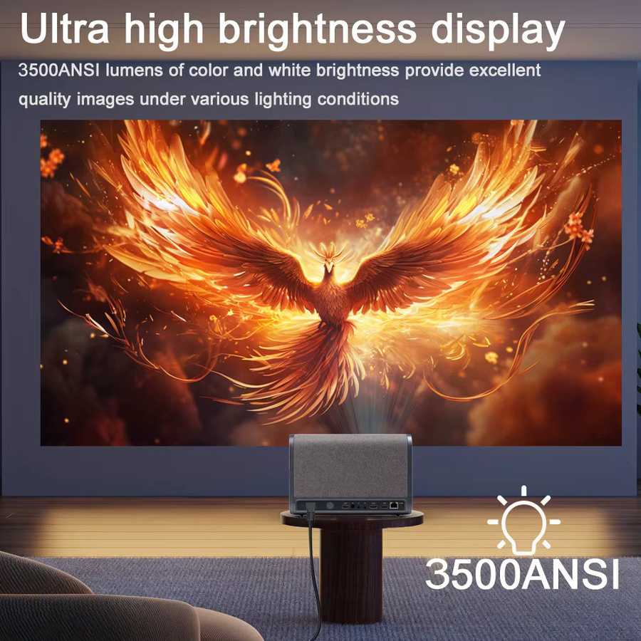DITONG J10 LED-Projektor in Grau mit Native 1080P Auflösung, 4K HD Unterstützung und Autofokus für dein Smart Home Theater - Bild 5