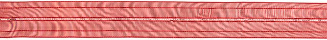 Rico Design Organzaband Rot/Silber Grob aus Nylon und metallisiertem Polyester für festliche Dekorationen - Bild 1