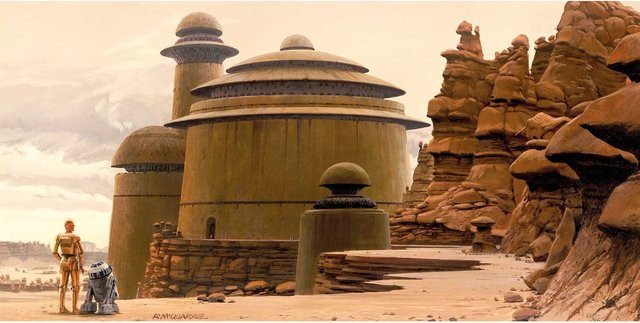 Komar Fototapete Vlies Star Wars Classic Jabbas Palace Multicolor B: 500 cm, H: 250 cm - Bild 1