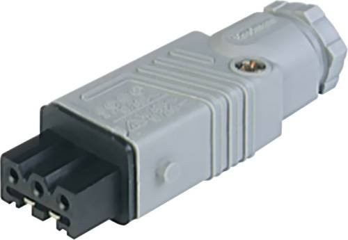 Hirschmann 932 140-106-200 STAK Netz-Steckverbinder Buchse, gerade, Farbe: Grau, Polzahl: 3 + PE, 16A - Bild 1