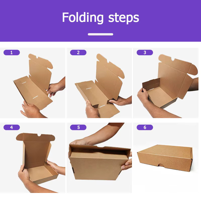 Faltbare Geschenkbox aus Papier in Grau mit individuellem Logo für Hochzeiten, Partys oder als Kosmetik- und Kleidungsbox - Bild 6