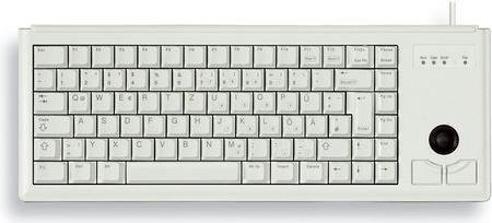 Cherry G84 4400 Tastatur mit Trackball, PS/2-Anschluss, 84 Tasten, AZERTY Französisch, Hellgrau - Bild 1