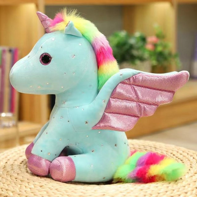Kidsly Einhorn Plüschtier Kissen, Blau, ab 14 Jahren - Bild 1