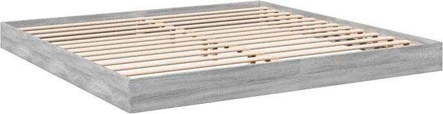 vidaXL Bettgestell aus Holzwerkstoff in Grau Sonoma, B/T/H: 180 x 200 x 170 cm - Bild 1