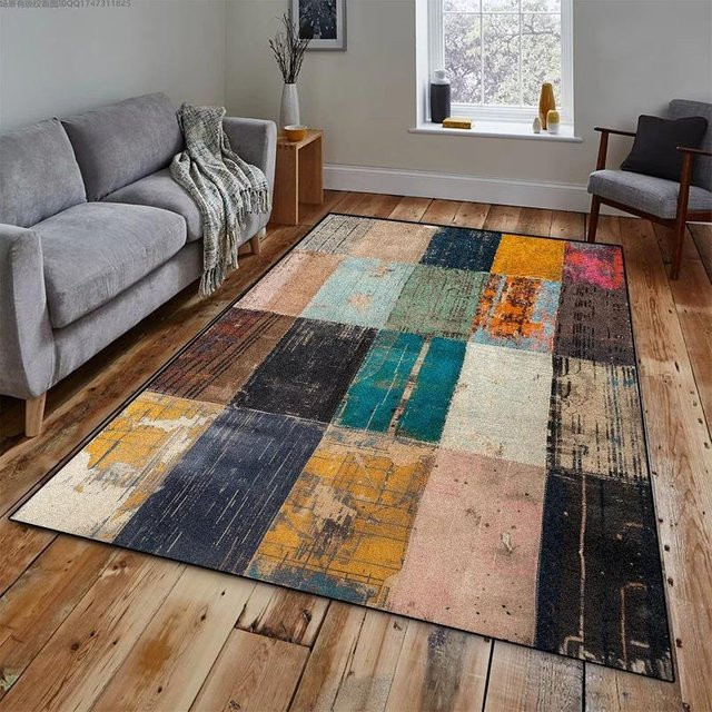 Lodestar Geometrischer Teppich in Multicolour, Abstraktes Design, Rutschfest und Maschinengewebt, B/T: 200 x 300 cm - Bild 1