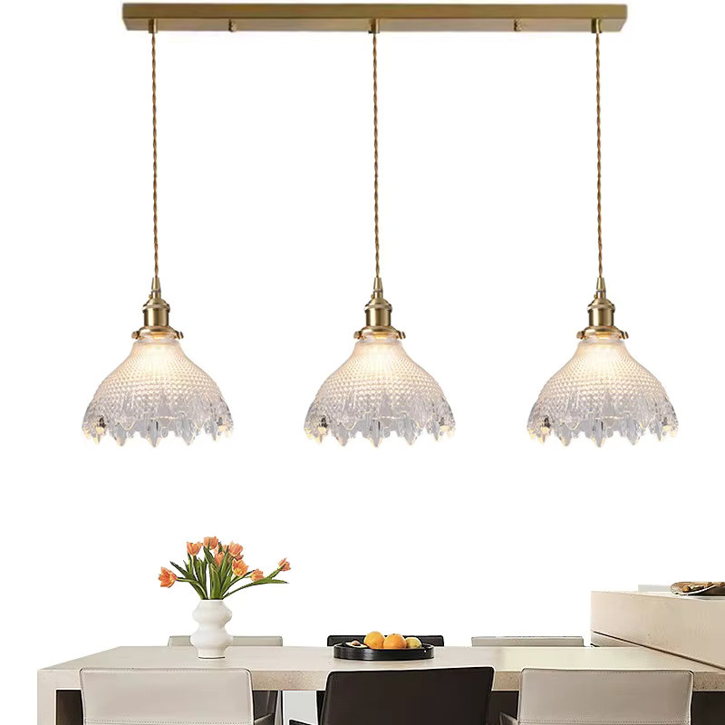 Ramalho Pendelleuchte aus Glas und Messing in Gold/Brass für Wohnzimmer, Esszimmer und Schlafzimmer - Bild 3