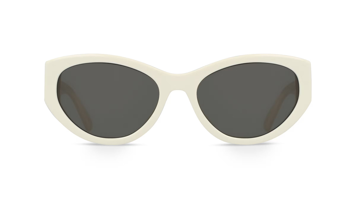 Fielmann LD 013 SUN CL Sonnenbrille, Vollrand, Quadratisch, Acetat, Weiß - Bild 1