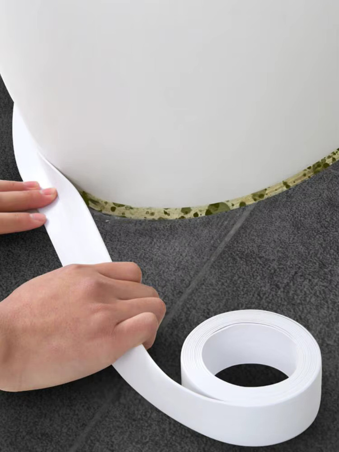 YX Wasserdichtes und schimmelresistentes Klebeband aus PVC in Weiß, 3,2 m Länge - Bild 4
