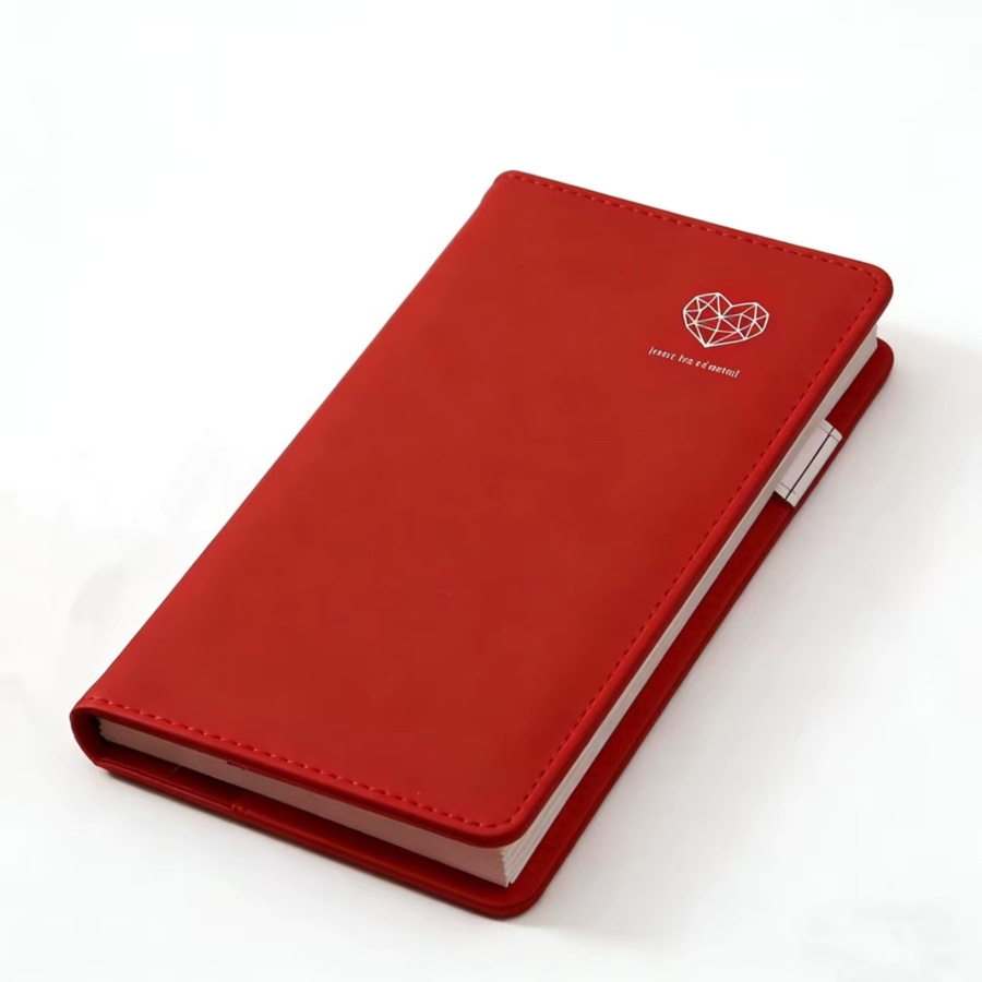 Nachfüllbares Taschennotizbuch 2026 mit Gewohnheits-Tracker, A6 Planer mit Hardcover in Schwarz oder Rot - Bild 2