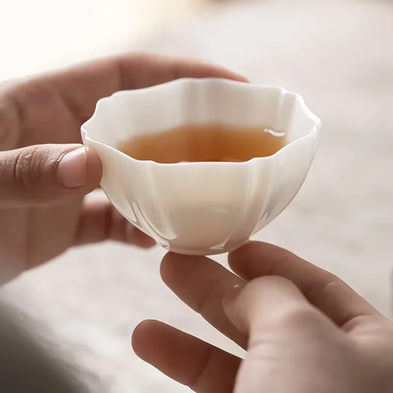 Weiße Porzellan Teetasse aus Keramik für dein Kung Fu Tee Set - Bild 2