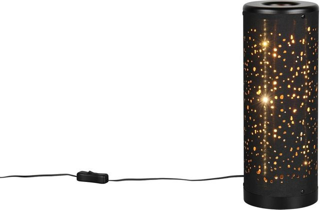 Reality Leuchten LED-Tischleuchte Taco Schwarz mit Starlight-Effekt, B/D: 13 cm, H: 34,5 cm - Bild 1
