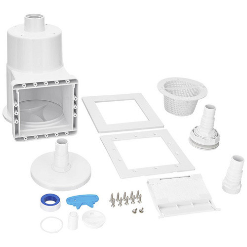 Mr. GARDENER Einbauskimmer für Stahlwand Pools aus Kunststoff in Weiss mit 32 mm Anschluss für die Filtration - Bild 2