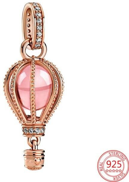 Armband Charme Vorhängeschloss Schlüssel, 925 Silber, Perle, Damen - Bild 1