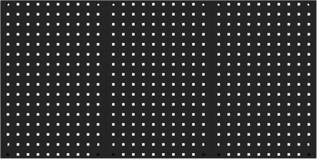 JAN NOWAK Perforierte Werkzeugtafel PAULA All Black Schwarz B: 120 cm, H: 60 cm - Bild 1
