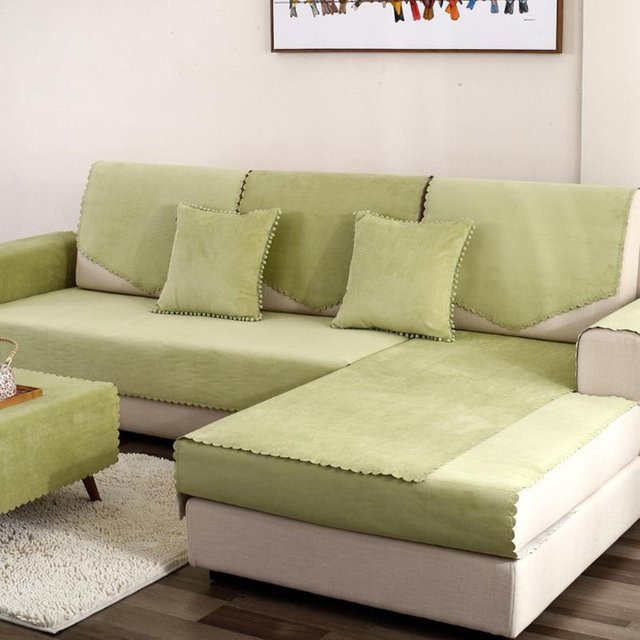 Wasserdichter L-förmiger Ecksofabezug von Your Warm Home für Ecksofas und Sessel, rutschfest und waschbar, B/T/H: 90 x 210 cm - Bild 1