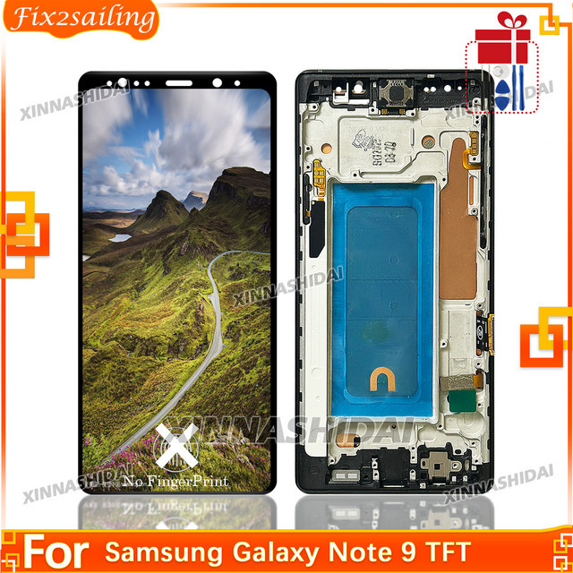 Samsung Galaxy Note 9 LCD-Display mit Rahmen und Digitizer als Ersatzteil in Schwarz - Bild 1