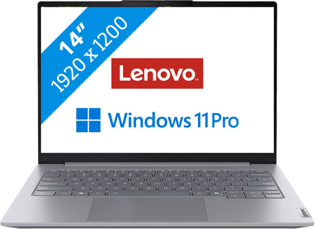 Lenovo ThinkBook 14 G8 IRL 21SG0070MH Laptop mit Intel Prozessor, 14 Zoll Display, Windows, Silber, Englische Tastatur - Bild 1