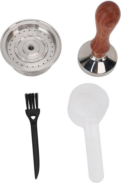 Tooarts Wiederverwendbare Kaffeekapsel aus 304 Edelstahl in Grau mit Tamper und Bürste - Bild 1