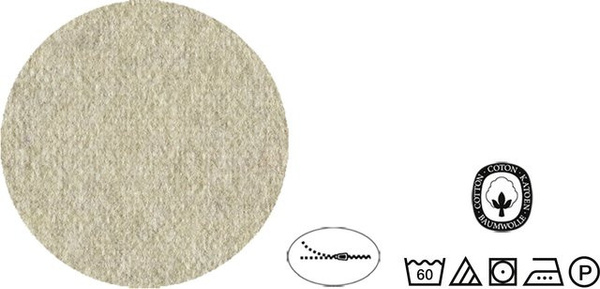 BIBERNA Bettwäsche Kissenbezüge aus Biber-Flanell 100% Baumwolle, beige und grau, bügelfrei, 80x80 cm
