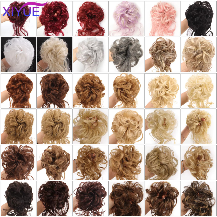 XIYUE Synthetischer Haarknoten, Chignon, Schwarz, Damen - Bild 5