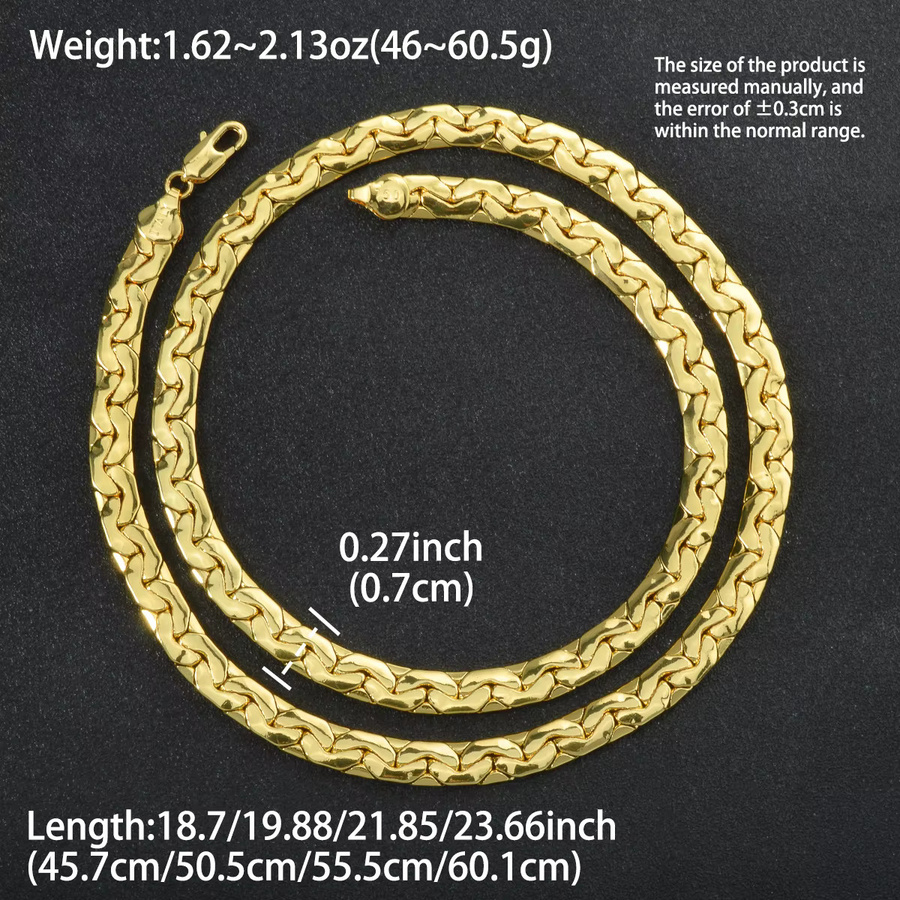 Sny Halskette, 750 Gold, Schlangenkette, Unisex - Bild 2
