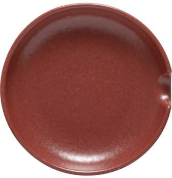 Costa Nova Löffelablage Pacifica aus Keramik, rot, 16er Pack, Durchmesser: 12 cm, Höhe: 1,9 cm - Bild 1