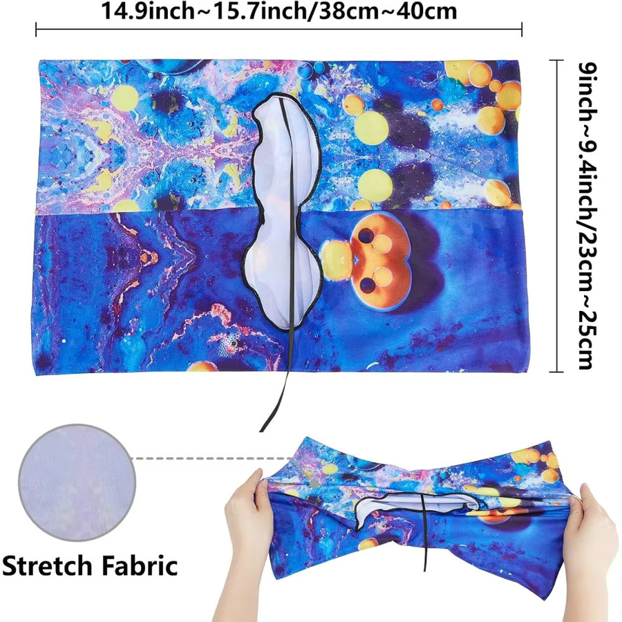 Magic Elements Dehnbarer Buchumschlag aus Nylon, Waschbar und Wiederverwendbar, Multicolour - Bild 1