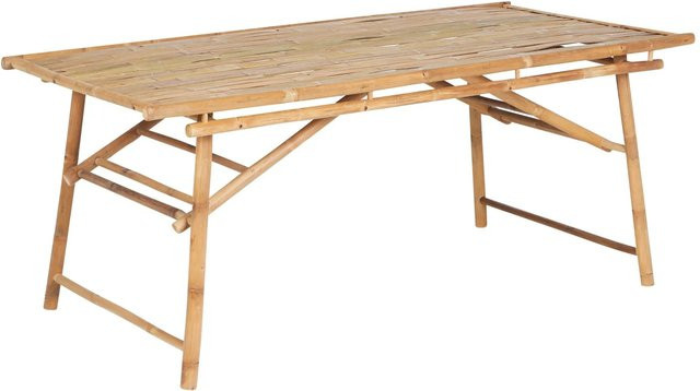 Beliani Gartentisch TINDARI aus Holz in Braun, B/T/H: 180 x 90 x 75 cm - Bild 1