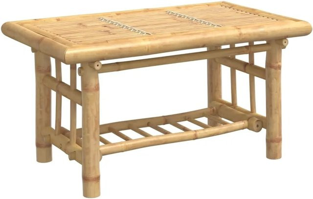 vidaXL Couchtisch aus Bambus in Braun und Beige, B/T/H: 70 x 45 x 36 cm - Bild 1