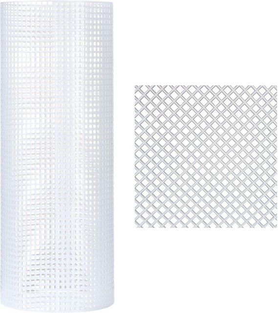 Kunststoff-Mesh-Stoff Haken und Taschen Zubehör für DIY Handwerk in Weiß und Schwarz - Bild 1