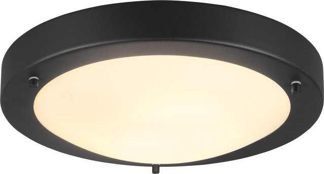 Trio Deckenleuchte Condus in Schwarz Matt mit E27 Fassung, H x B x T: 8,0 x 31,5 x 31,5 cm - Bild 1