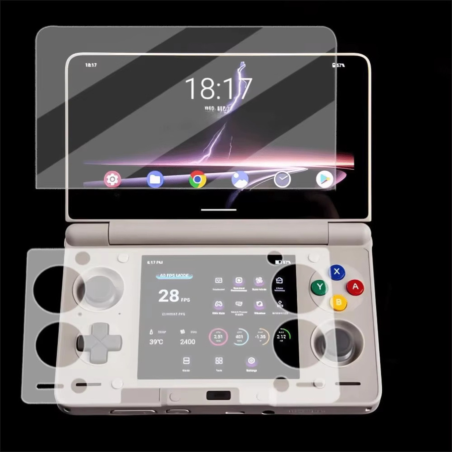 AYN THOR Displayschutzfolie aus gehärtetem Glas mit 9H Härtegrad, transparent, Flip-Dual-Screen Schutzfolie - Bild 2
