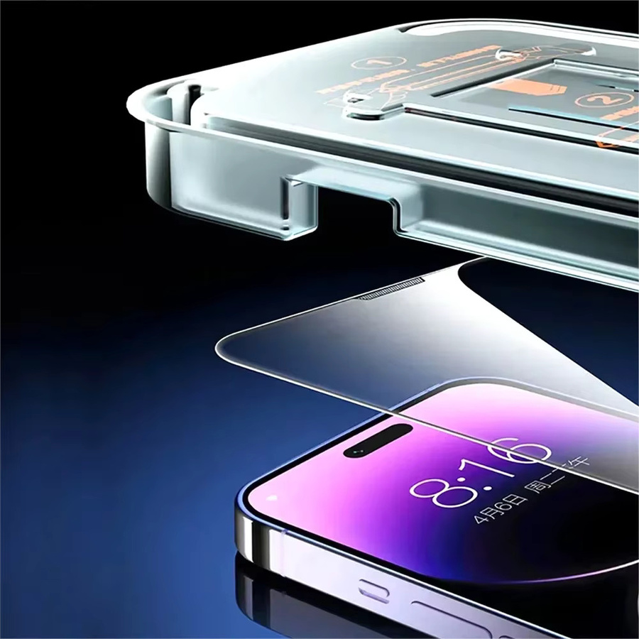 2 Stück Anti-Privacy Displayschutzfolie aus Glas für Apple iPhone 16 15 14 13 12 11 Pro Max Plus und iPhone X XR XS Max, transparent - Bild 6