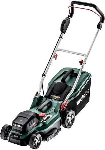 Metabo Akku-Rasenmäher RM 36-18 LTX BL in Grün mit 36 cm Schnittbreite, Mulchkit und Fangkorb - Bild 1