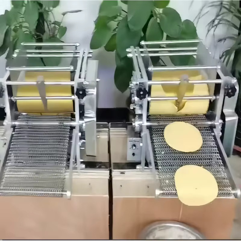 GUOHE Vollautomatische Tortilla-Maschine aus Edelstahl in Silber für die industrielle Herstellung von Mehl-, Mais-, Taco-, Roti- und Brotprodukten - Bild 4