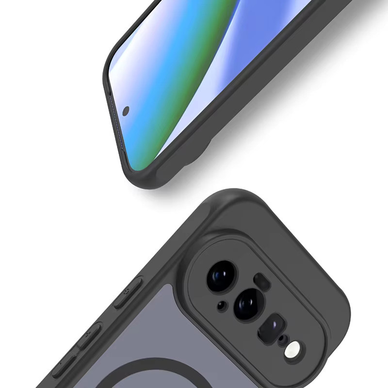 Stoßfeste Handyhülle mit kabelloser Ladefunktion für Google Pixel 11Pro XL, Pixel 9 und Pixel 10 A in Schwarz mit mattierter Oberfläche - Bild 4